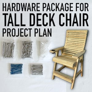 Hardware Package For One (1) Tall Deck Chair