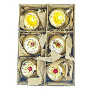 Confezione di 6 sfere Reflectors oro in vetro 6 cm