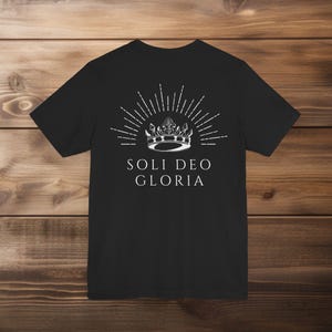 Soli Deo Gloria Tee | Unisex Jersey Short Sleeve Tee | Christian Shirt