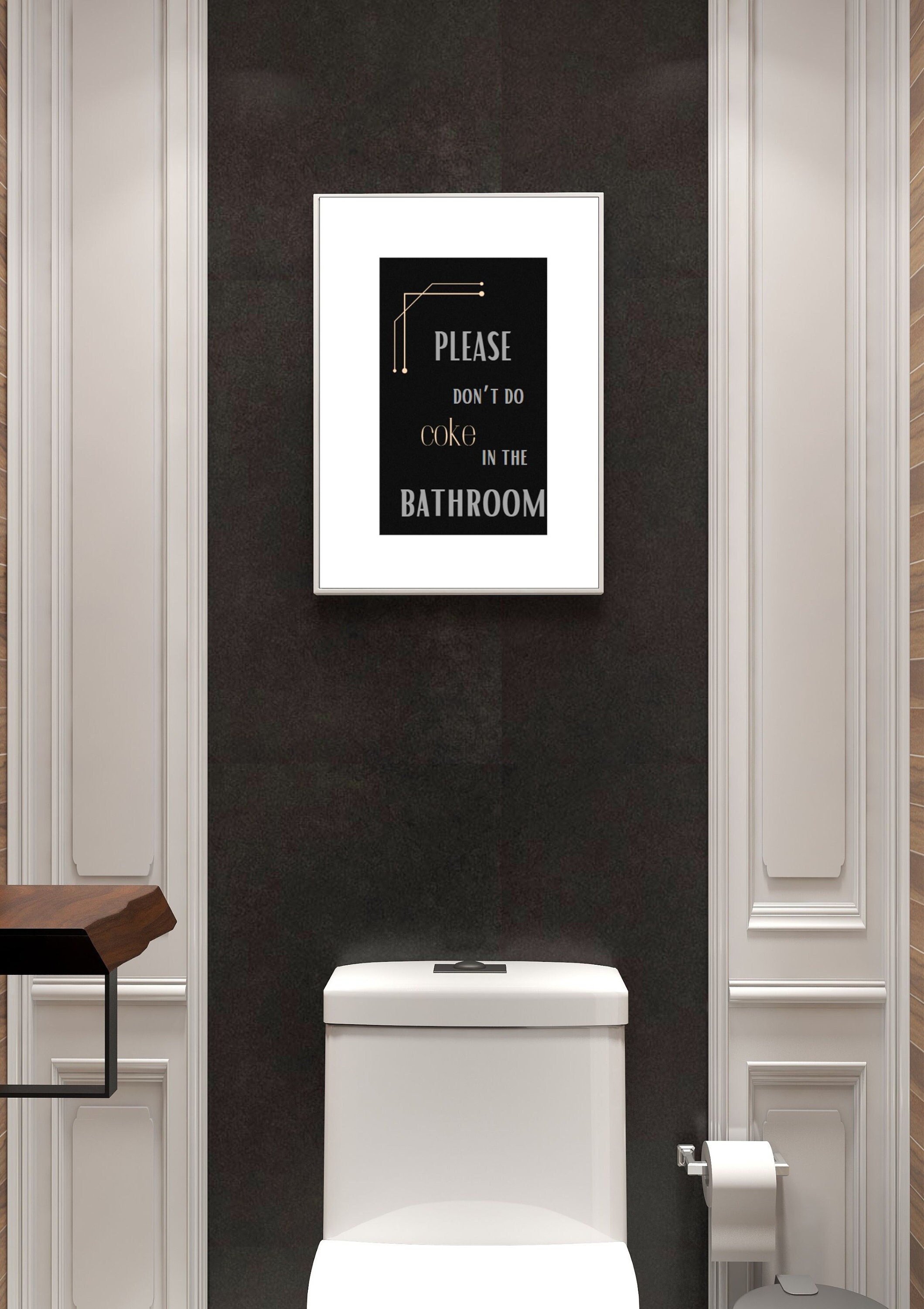 Bathroom Wall Decor Funny Black Wall Art Black Bathroom Home Decor