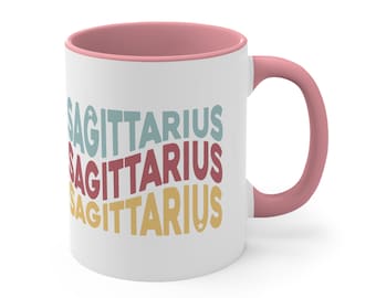 Sagittarius Zodiac Coffee Mug Gift for Sagittarius Sign Astrology Personalized Cup