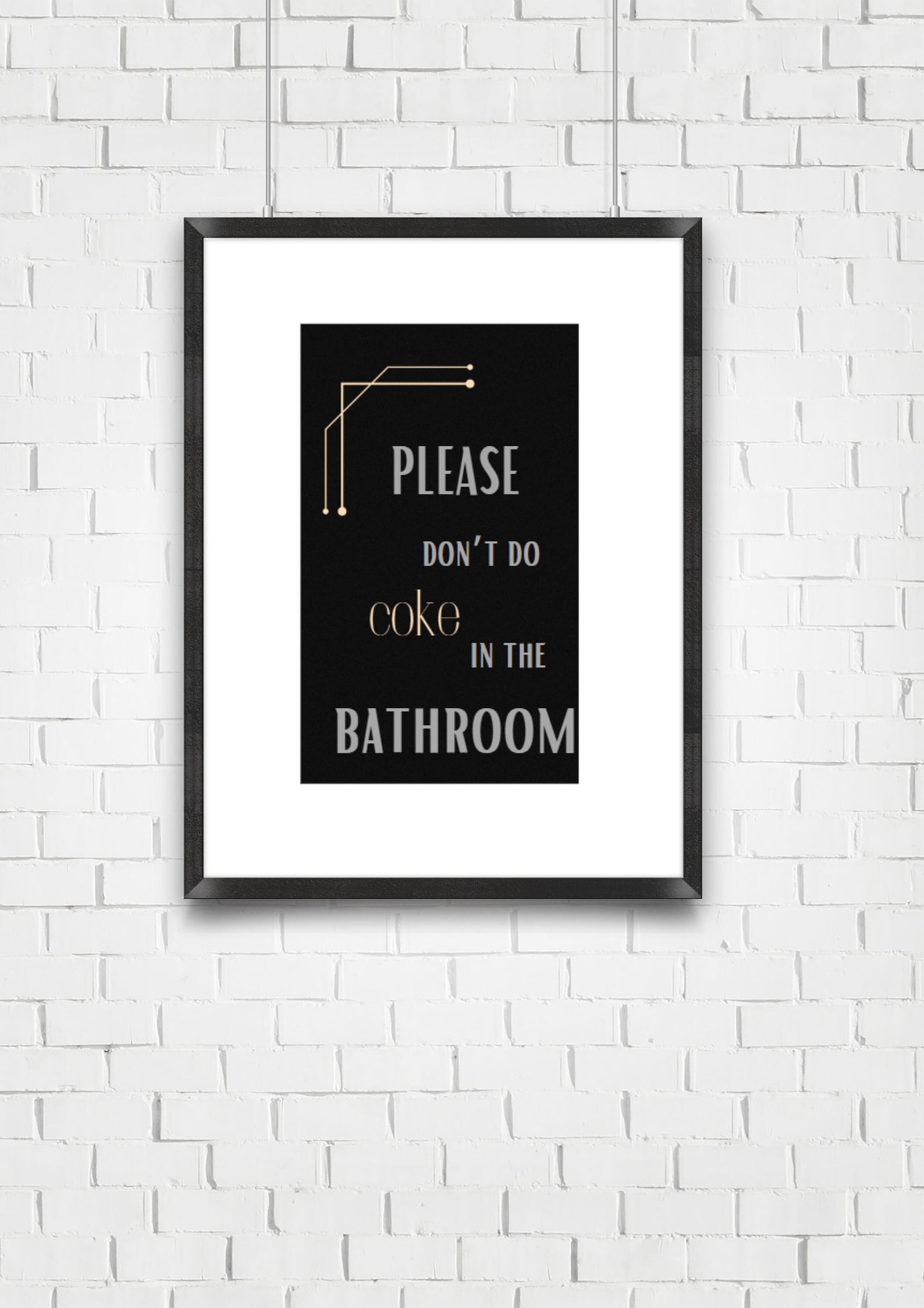 Bathroom Wall Decor Funny Black Wall Art Black Bathroom Home Decor ...