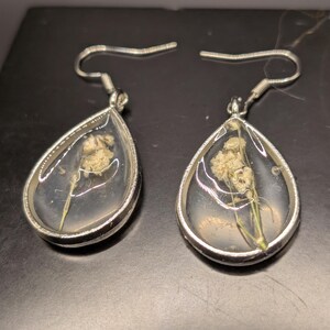 Real Flower Earrings - Cottagecore Homemade Jewelry