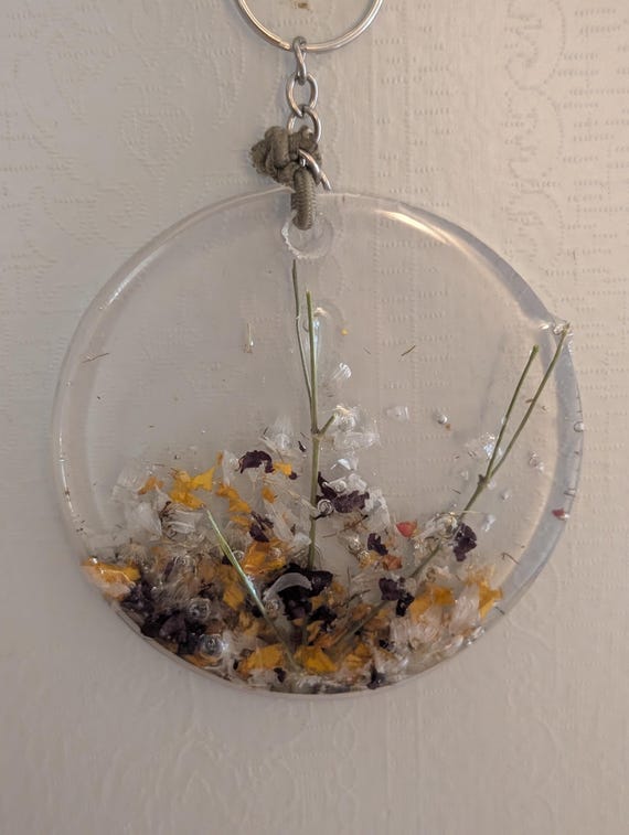 Tree Scene Fall Ornament - Round Wall Hanging Decor - Autumn Ornament