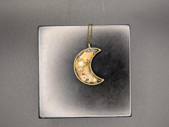 Boho Moon Necklace - Pastel Jewelry