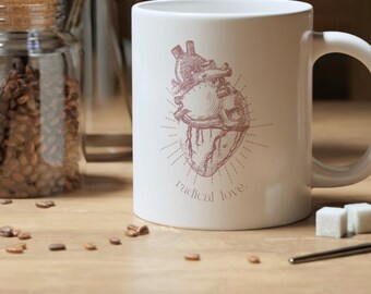 Radical Love. White Jumbo Mug 20oz