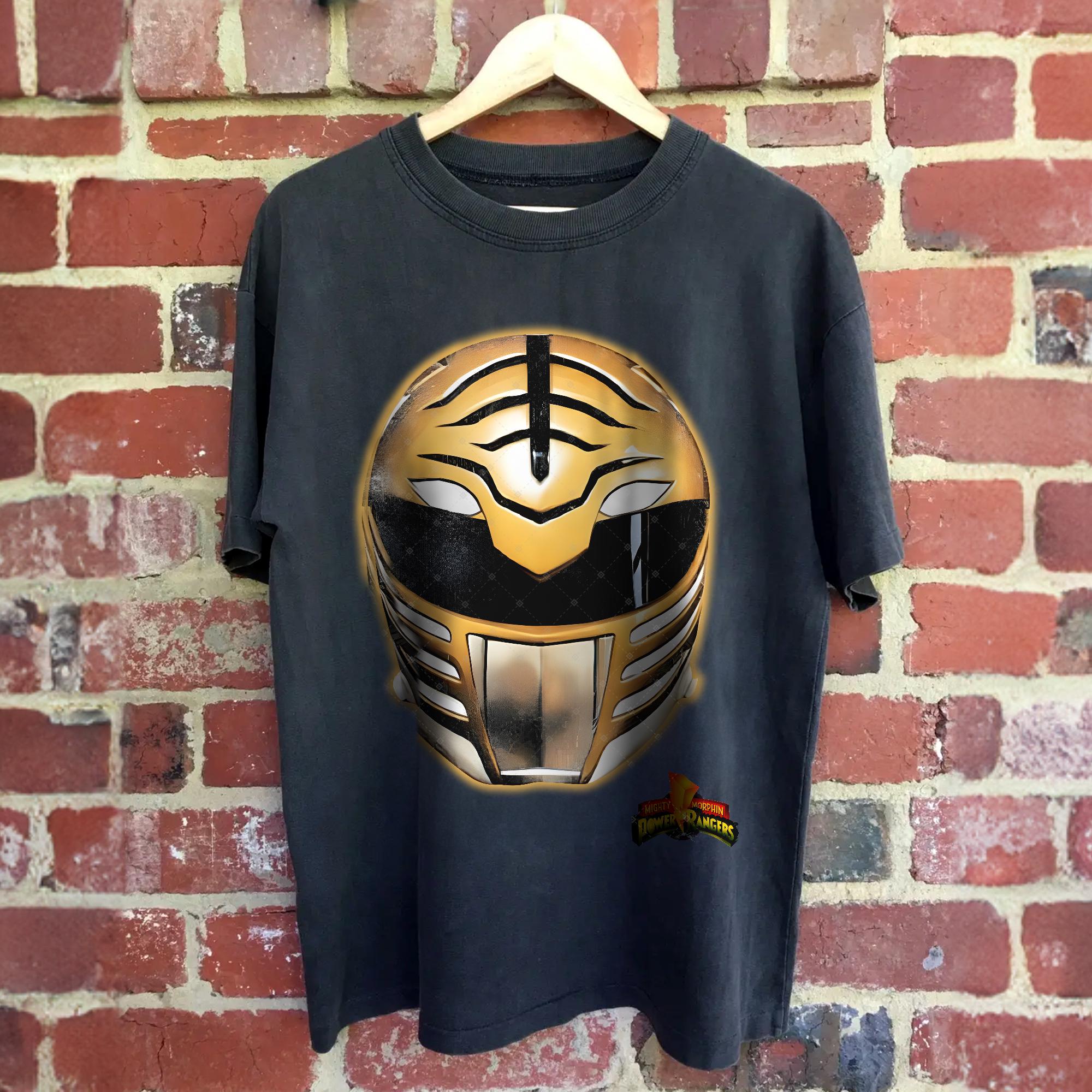 ホワイトレンジャーTシャツ、レトロパワーレンジャーシャツ、マイティ 