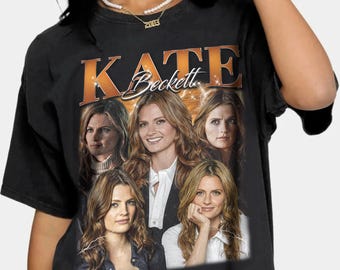 Limited Kate Beckett Vintage T-Shirt Gift Unisex Shirt, Kate Beckett Unisex Y2k Clothing, Kate Beckett Retro 90s Shirt, Kate Beckett Fan Tee
