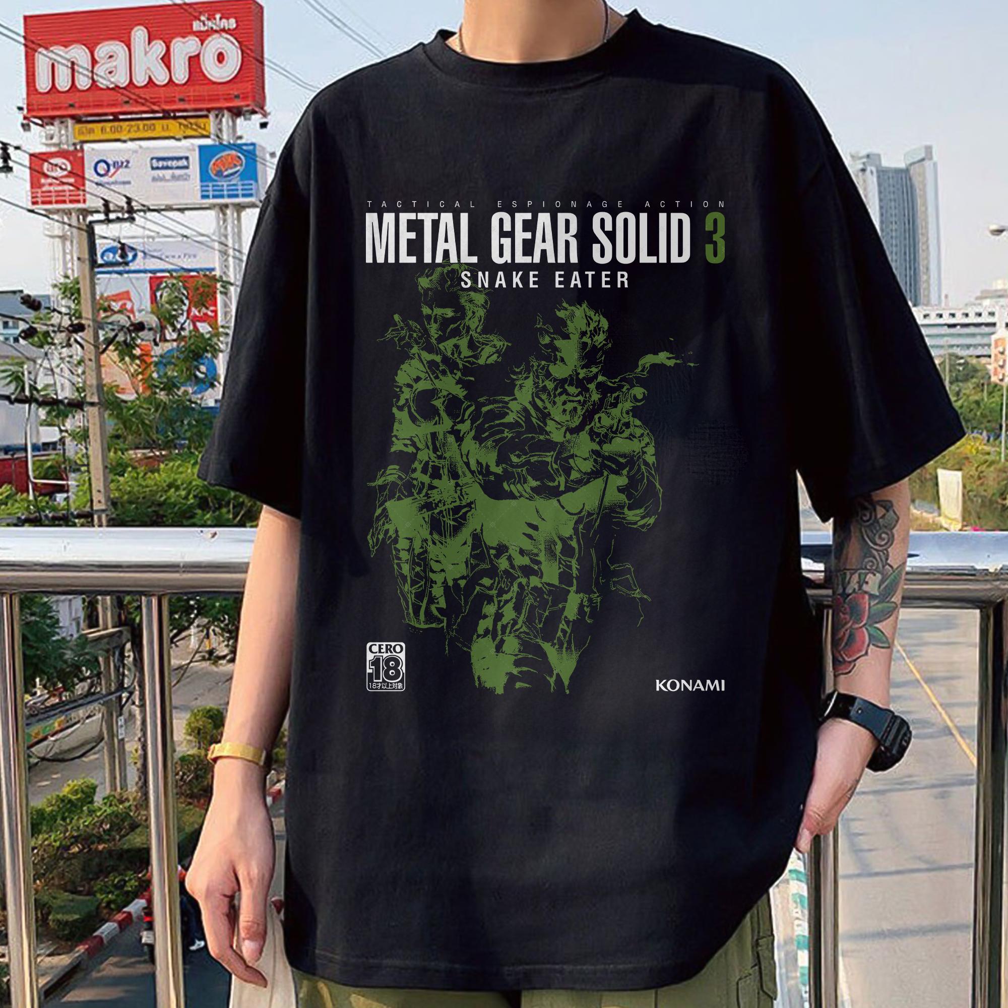 Unisex T-shirt Metal Gear Solid 3 Snake Awesome Pure Cotton 