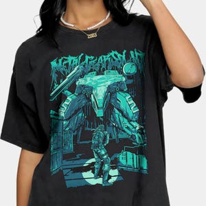 Metal Gear Solid Game Creative T-shirt, Short Sleeve Unique Tee,Funny Metal Gear Shirt, Short Sleeve Tees,Softstyle Metal Gear Solid T-Shirt