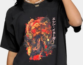 Attack On Titan Fashion Sweatshirt, Eren Yeager Unisex Shirt, Eren Yeager Aot Tees, Eren Yeager AOT Anime Shirt, Attack Titan Unisex T-shirt
