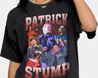 Camiseta vintage de Patrick Stump, camiseta pirata de Patrick Stump, camiseta de Fall Out Boy, camiseta de banda emo, camiseta pop punk, regalo de Patrick Stump