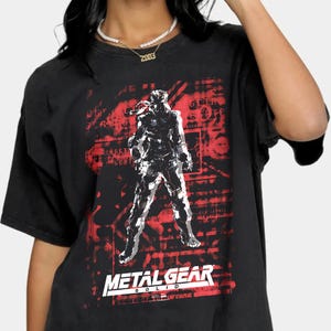 Metal Gear Solid Game T-shirt, Crewneck Summer Clothing, Leisure Metal Gear Solid Rising Tees, Unisex Metal Gear Solid T-Shirt, Retro Shirt