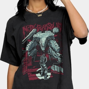 Metal Gear Solid Unisex T-shirt, Retro Vintage Apparel, Short-Sleeve Top Tees,Bootleg Classic Shirt, Fashion Unisex Tee,Funny Metal Gear Tee