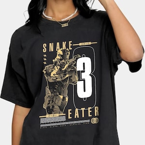 Metal Gear Solid Game Creative T-shirt, Metal Gear Solid Snake Cotton Shirt, Fashion Tees Unisex Trend, Vintage Short Sleeve Crewneck Tees