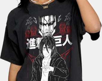 Eren Yeager Unisex Shirt, Eren Yeager AOT Anime T-shirt, Attack On Titan Fashion Tees, Attack Titan Unisex Shirt, Eren Yeager Aot New Shirt