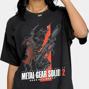 Metal Gear Solid Snakes Unisex T-Shirts, Crewneck Cotton Snake Short Sleeve Tee, Funny Metal Gear Shirt, Retro Crewneck All Seasons Clothing