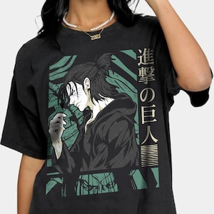 Humorous Humanity's Last Hope Eren Jeager Yeager AOT Anime Shirt, Men Cotton Shirts, Attack On Titan Shirt, Short Sleeve Tee Shirt Plus Size
