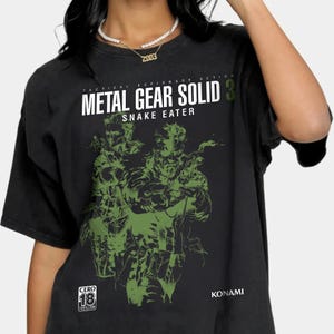 Unisex T-shirt Metal Gear Solid 3 Snake Awesome Pure Cotton, Shirts Crew Neck, Heartfelt Gift, Metal Gear Solid Game Creative Summer T-shirt