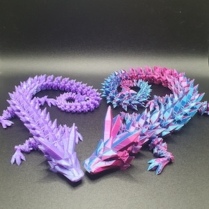 Quirky Articulate 3D Crystal Dragon image 2