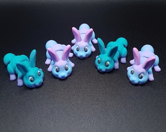 Quirky Articulate 3D printed Easter Bunnies