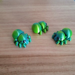 Quirky Articulate 3D Baby Spider Fidget Toy