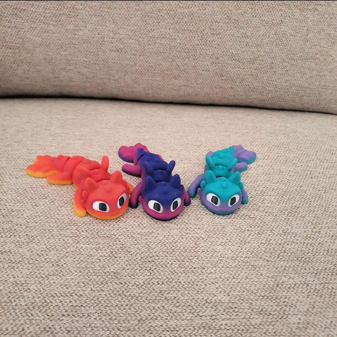 Quirky Articulate 3D Mini Toothless Dragon - Etsy