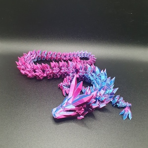 Quirky Articulate 3D Crystal Dragon image 3