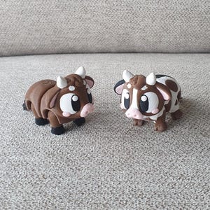 Quirky Articulate 3D Printed Cows