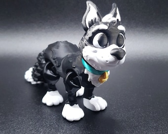 Quirky Articulate 3D Printed Flexi-Dog