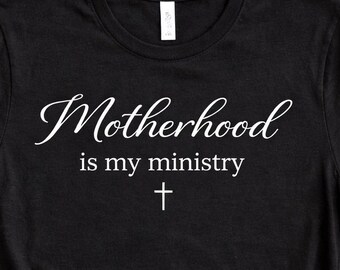 Mutterschafts-Ministerium Shirt, christliche Mama Glaube T-Shirt, religiöse Mutter Geschenk