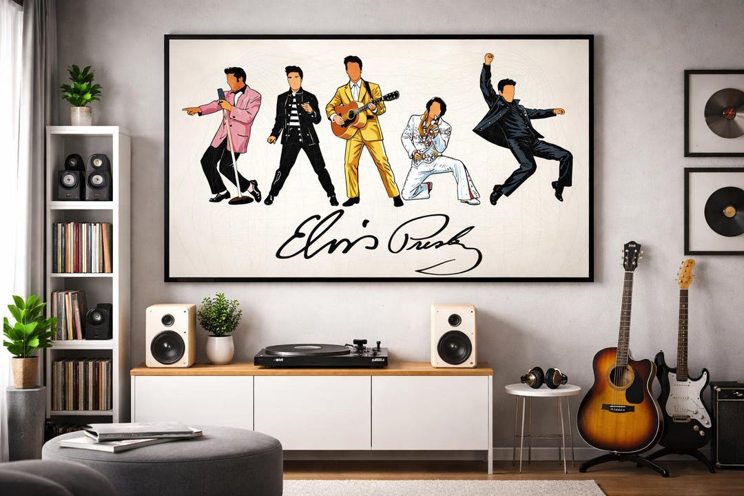 Elvis Presley Iconic Poses PNG (digital Download) - Etsy