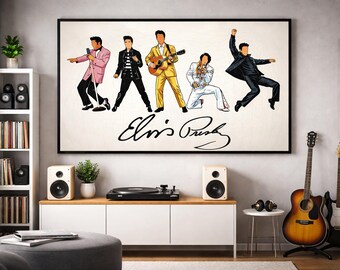 Elvis Presley kultige Posen PNG (Digital Download)