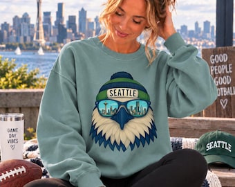 Seattle Football Sweatshirt, Game Day Fleece Crewneck