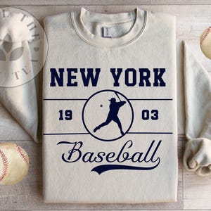 New York Baseball Sweatshirt, NY Crewneck Sweater, New York Shirt, New York Gifts, NY Baseball Gift, Ny Shirt, NY Gift