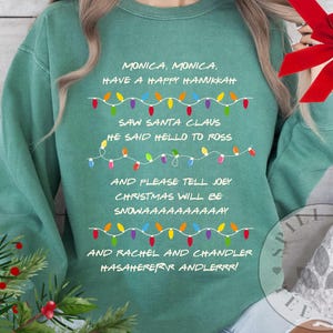 Friends Holiday Sweatshirt Phoebe Song Christmas Sweater Womens Comfort Colors Friends Fan Gift Cozy Winter Pullover