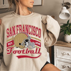 Vintage San Francisco Football Crewneck Sweatshirt, 49ers Shirt, Niners T-Shirt, The Niners, San Francisco Sweatshirt, 49er , Niners Gifts