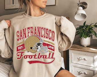 Vintage San Francisco Football Crewneck Sweatshirt, 49ers Shirt, Niners T-Shirt, The Niners, San Francisco Sweatshirt, 49er , Niners Gifts