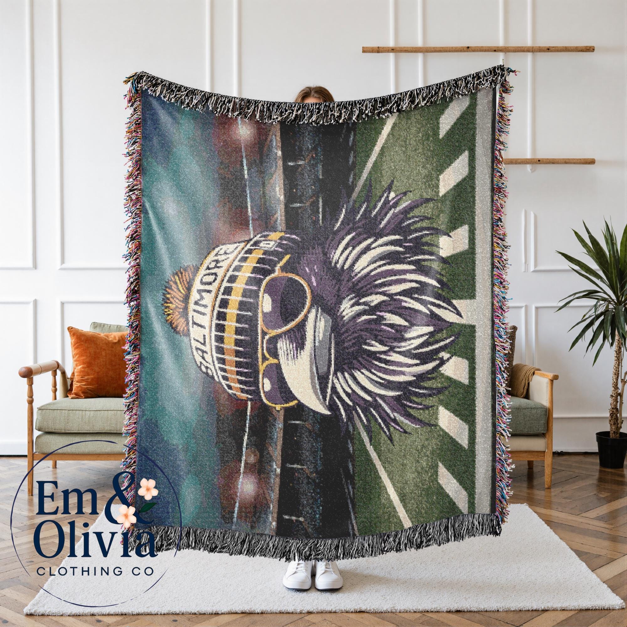 90x90 Woven Blanket - Etsy
