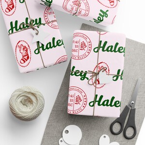 Anpassat julklappspapper, personligt presentpapper, inslagningspapper, personlig present, specialanpassad presentinslagning, barn
