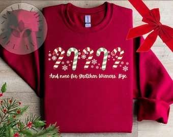 Sudadera navideña de Mean Girls: divertida cita de película navideña, cuello redondo, polar.