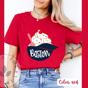 Boston Baseball TShirt für Frauen - Sox Fan Shirt New England Style Tee, Frauen Boston Sox Baseball Geschenk