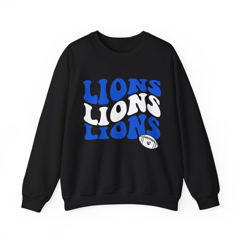 Detroit Lions Sweatshirt, Retro Style Vintage Detroit Lions, Lions Football, Detroit Lions ...