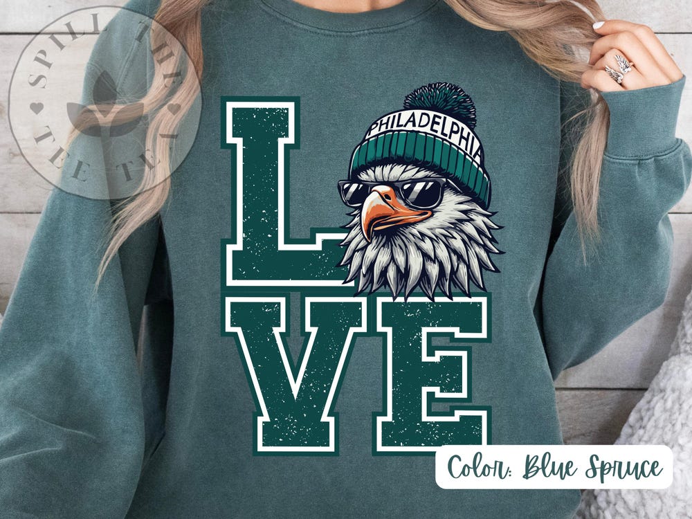Philadelphia Footbal Philly Love Football Sweatshirt, Philly Football, Philadelphia Football, Football Gift Philly Eagles Men Women Peckshirt