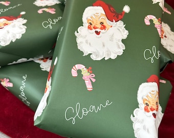 Carta da regalo natalizia personalizzata, carta da regalo personalizzata con nome per bambini, carta di Babbo Natale