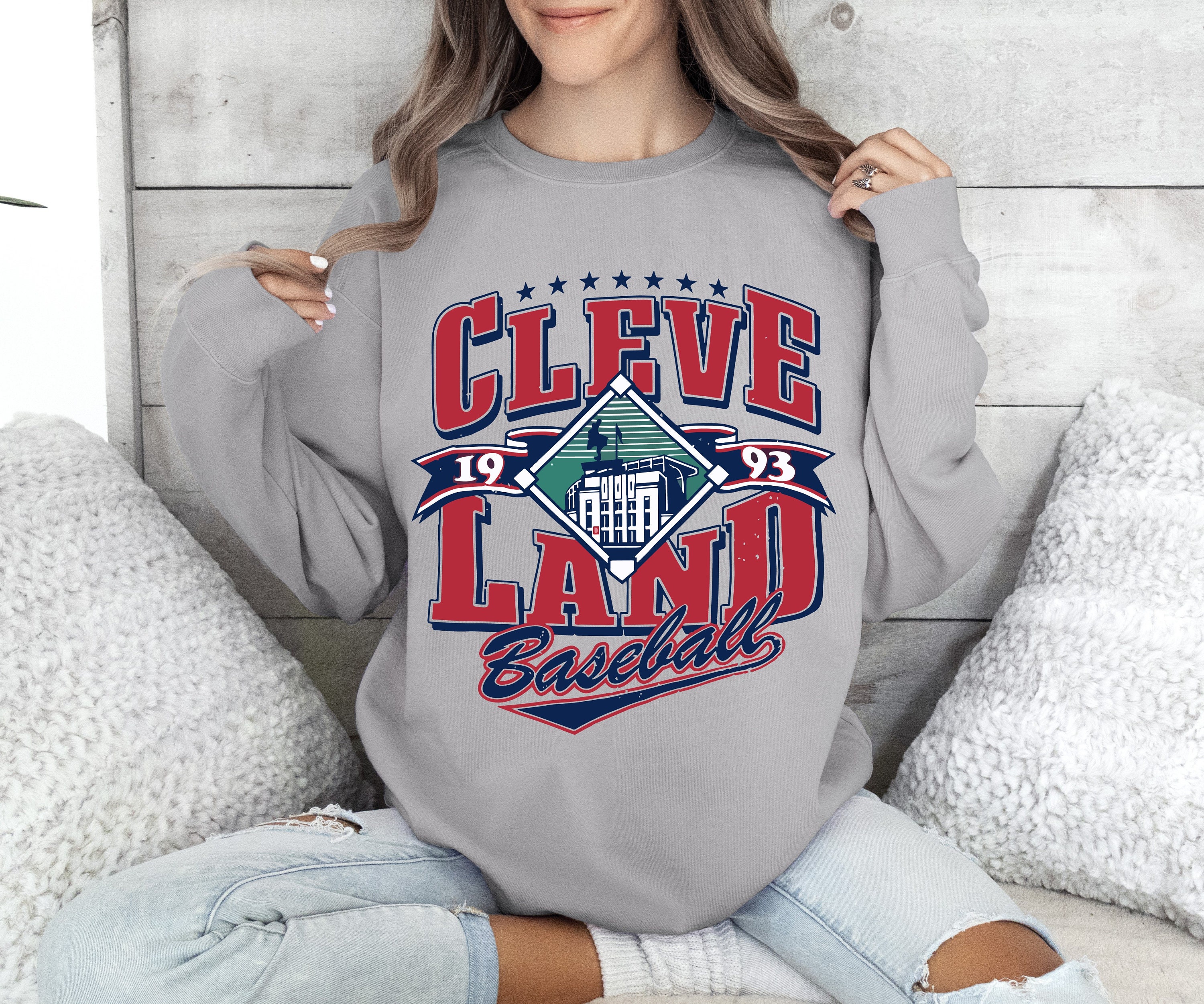 Cleveland Indians Sweatshirt Etsy