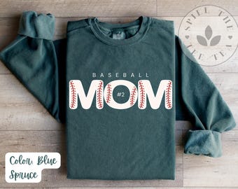 Bluza lub koszulka z polaru z okrągłym dekoltem Baseball Mom Custom