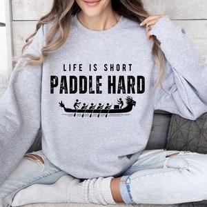Dragon Boat Sweatshirt, Unisex Dragon Boating Gift, Women&#39;s Rowing Hoodie, Racing Crewneck, Custom Team Apparel, Christmas Gift
