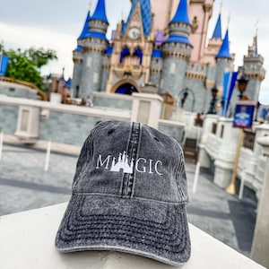 Magic Castle Embroidered Snapback Hat Adjustable Baseball Cap Princess Travel Vacation Gift