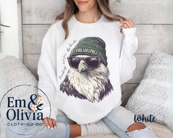Bluza z nadrukiem Philadelphia Eagle, Niedziele są dla ptaków, Bluza z okrągłym dekoltem, Piłka nożna w Filadelfii